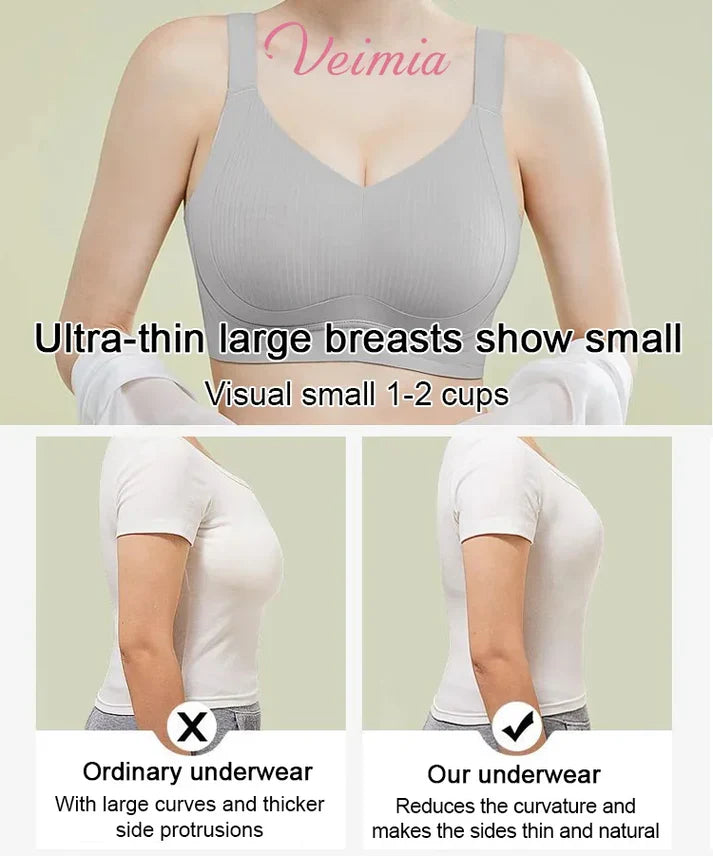 🔥LIMITED TIME OFFER🏆Wire-Free Non-Marking Skin-Friendly Push-Up Bra 🔥(Pack of 3)