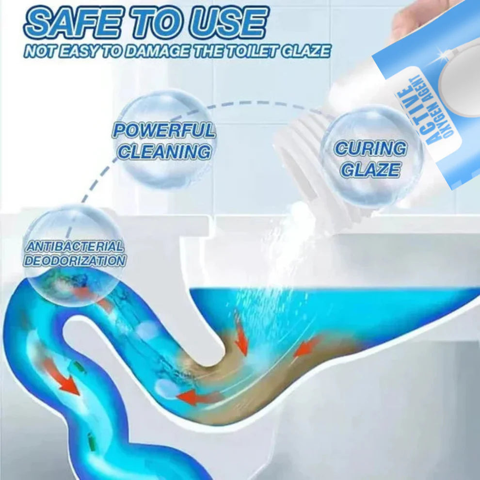 🔥POWERFUL ACTIVE OXYGEN TOILET CLEANING AGENT (PACK OF 2)🔥