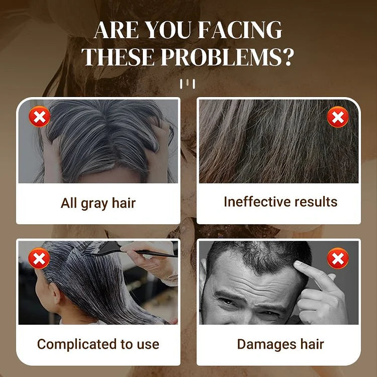 Long Lasting Natural Hair Dye Shampoo (Buy 1 Get 2 Free)