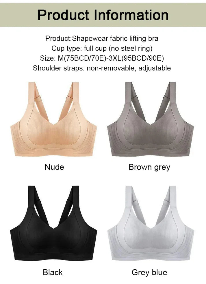 🔥LIMITED TIME OFFER🏆Wire-Free Non-Marking Skin-Friendly Push-Up Bra 🔥(Pack of 3)