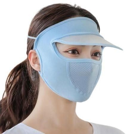 Outdoor Cycling Sunshade Cap with Face Mask