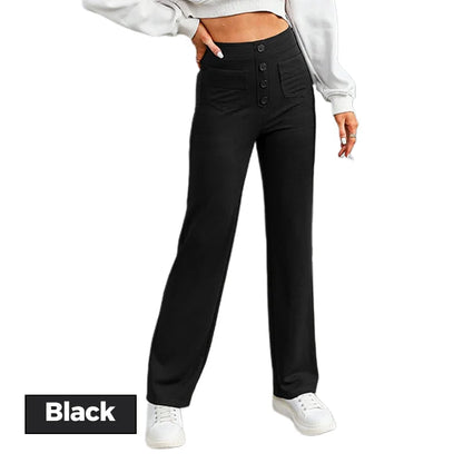 🔥[ BUY 1 GET 1 FREE ]🔥Multi Pocket High-waisted Elastic Casual Pants