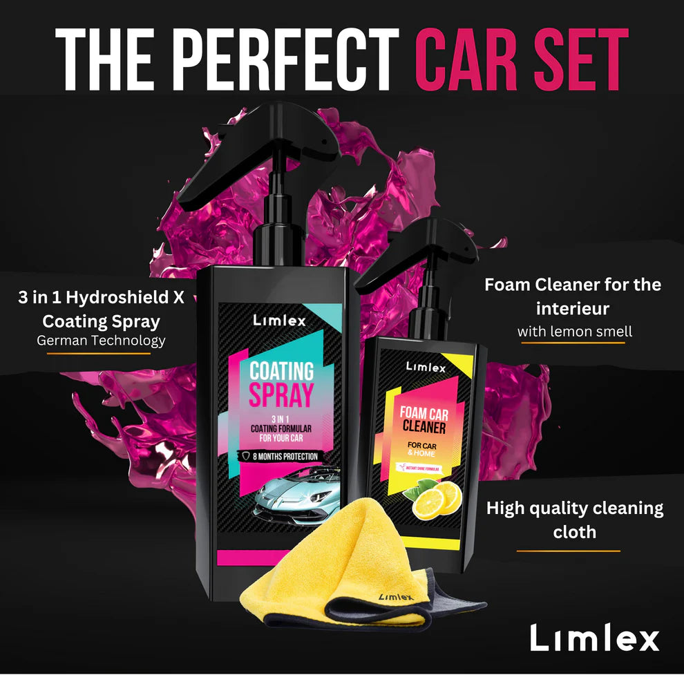 Coating Spray and Foam Car Cleaner 200ml (Combo)