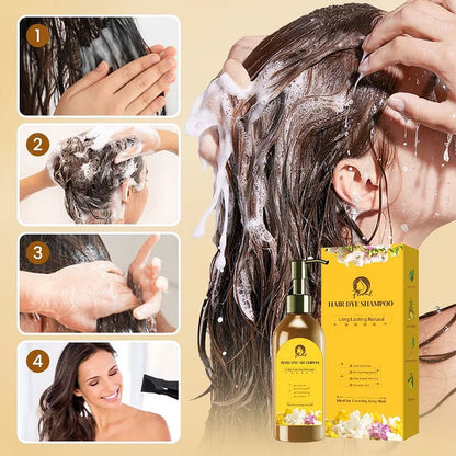 Long Lasting Natural Hair Dye Shampoo (Buy 1 Get 2 Free)