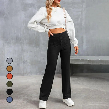 🔥[ BUY 1 GET 1 FREE ]🔥Multi Pocket High-waisted Elastic Casual Pants